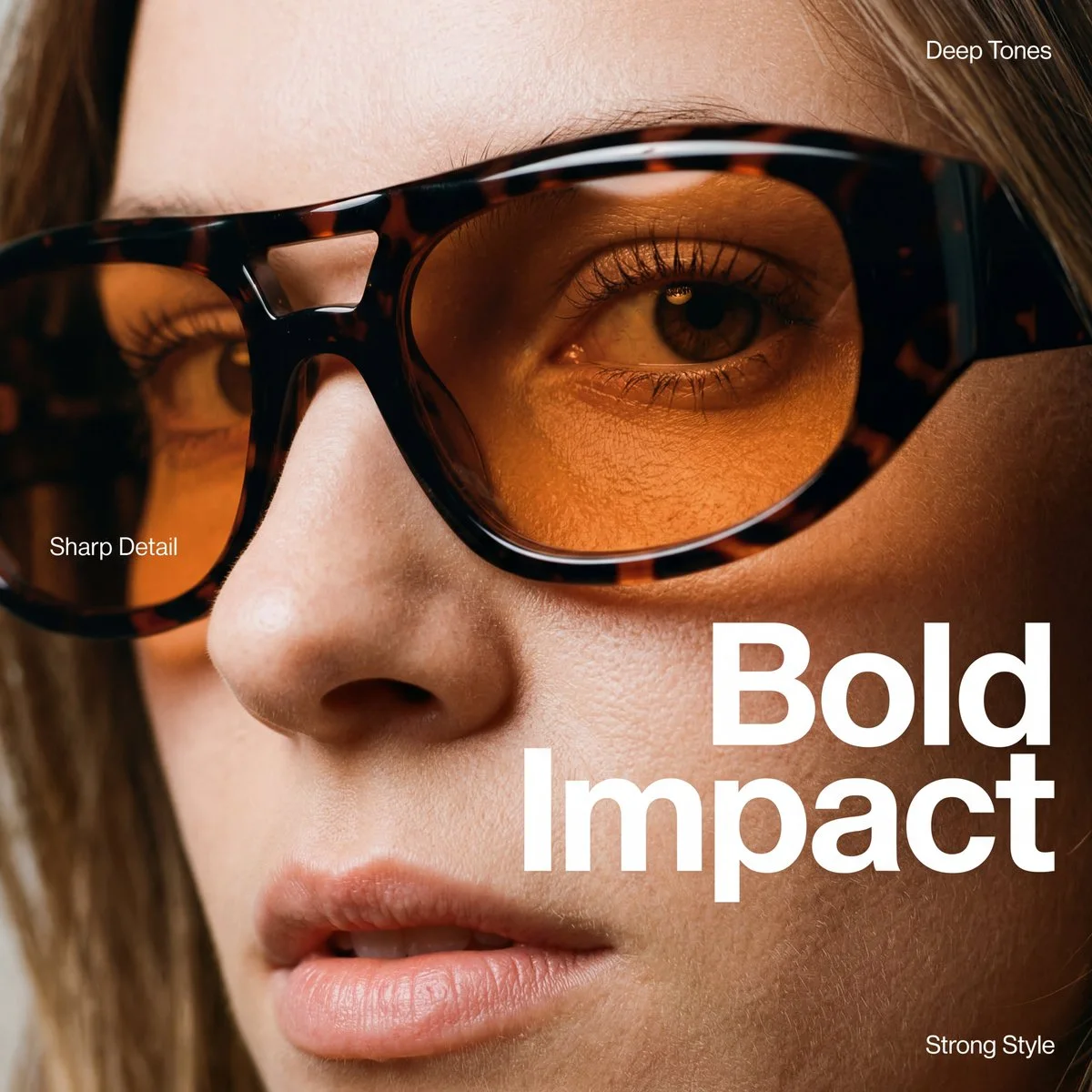 Sunglasses close-up ad by Heisenberg